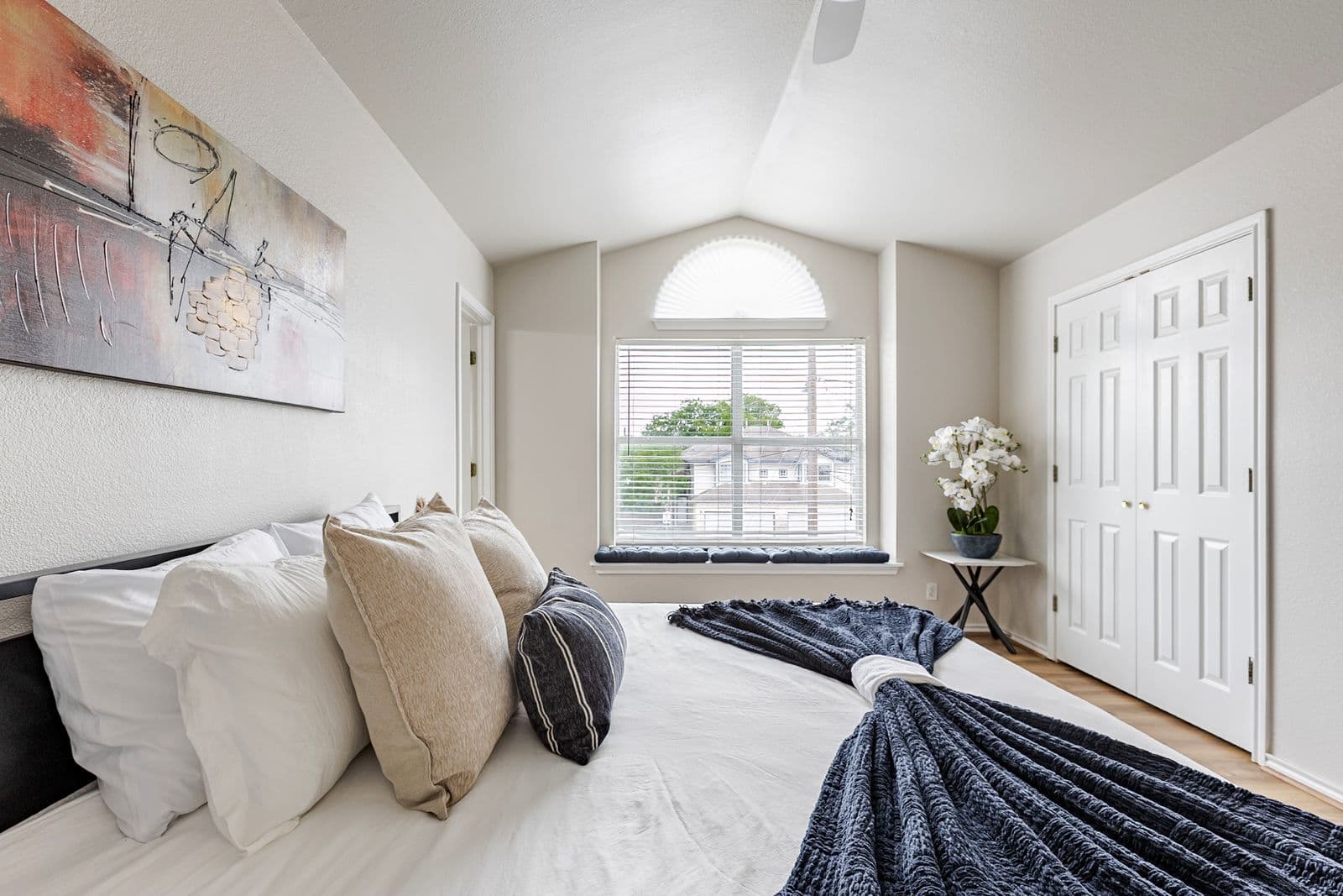 Master bedroom, window view