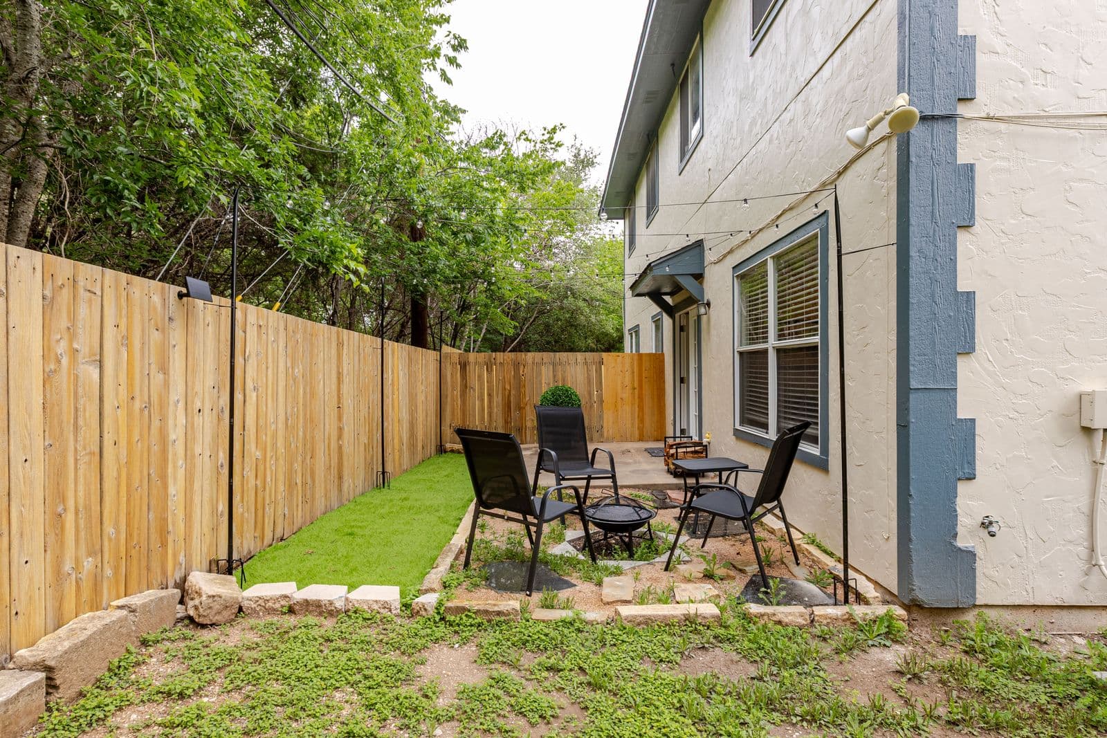 Backyard patio